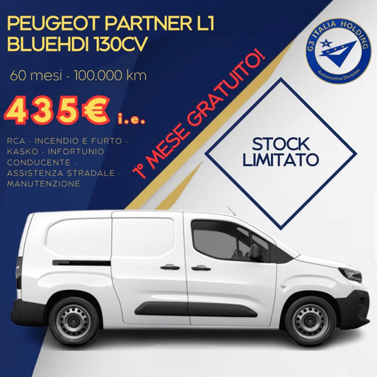 PROMOZIONE PEUGEOT PARTNER